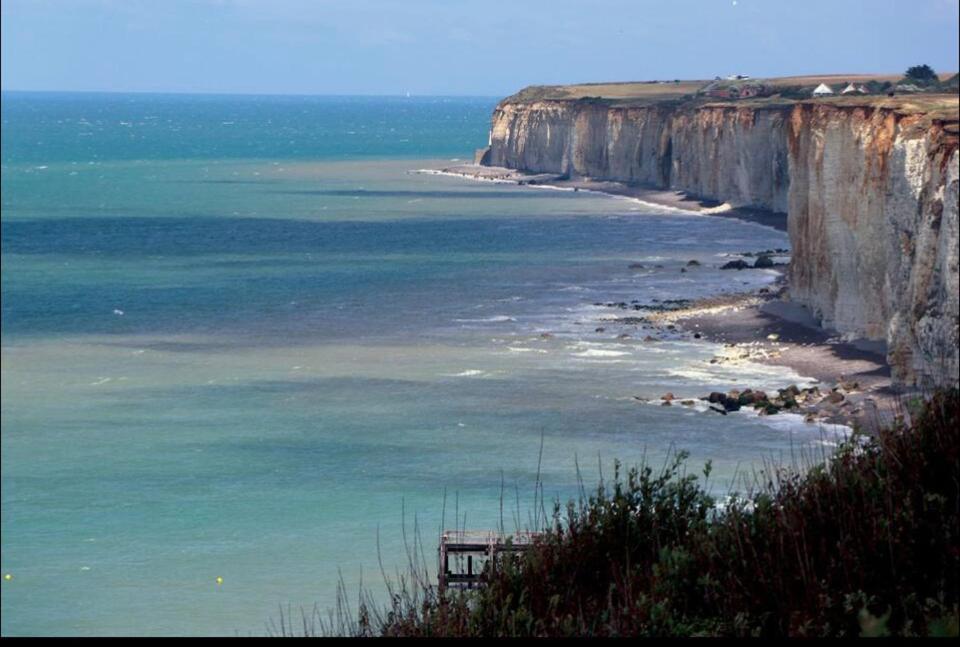 St Valery En Caux, Apt Vue Mer Et Falaise: Le Bleu De Lo Saint-Valery-en-Caux Exterior photo